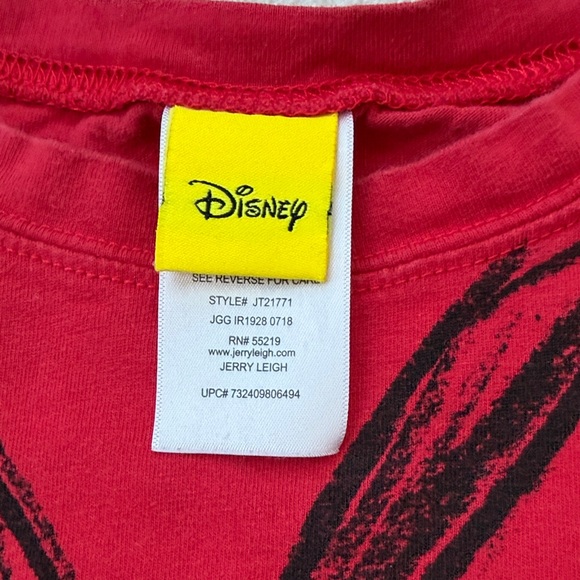Disney Minnie Mouse Red Cropped Sweatshirt | Graphic Crewneck Pullover - Picture 2 of 5